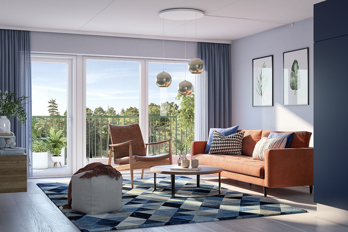 Vardagsrum Brf Sparvugglan